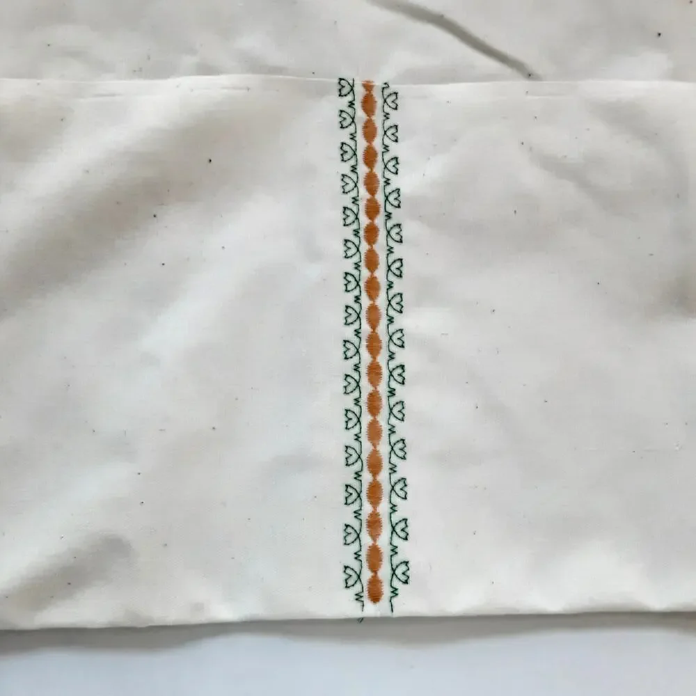 Vintage 70s Embroidered Kids Play Apron Pockets Chickens Farmhouse Handmade